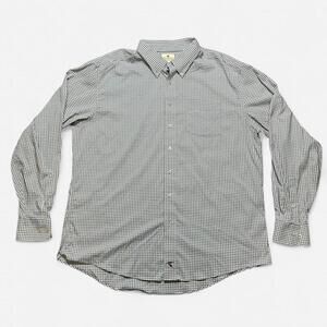 Genteal Performance Grey/Blue Long Sleeve Button Up Size XXL